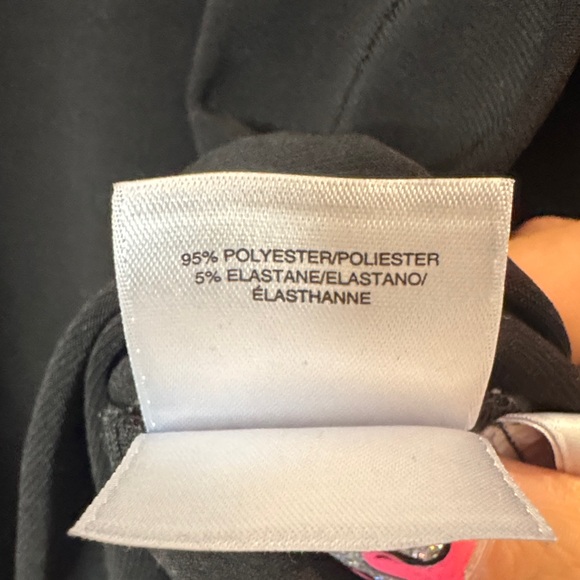 Anne Klein Black V-Neck Women's Top - Picture 6 of 8